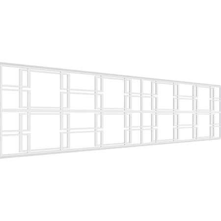 Ekena Millwork Set of Four Panels for 94 1/2"W x 24 1/4"H Granby Fretwork Wainscot Wall Paneling WPKP12X01X47GBY